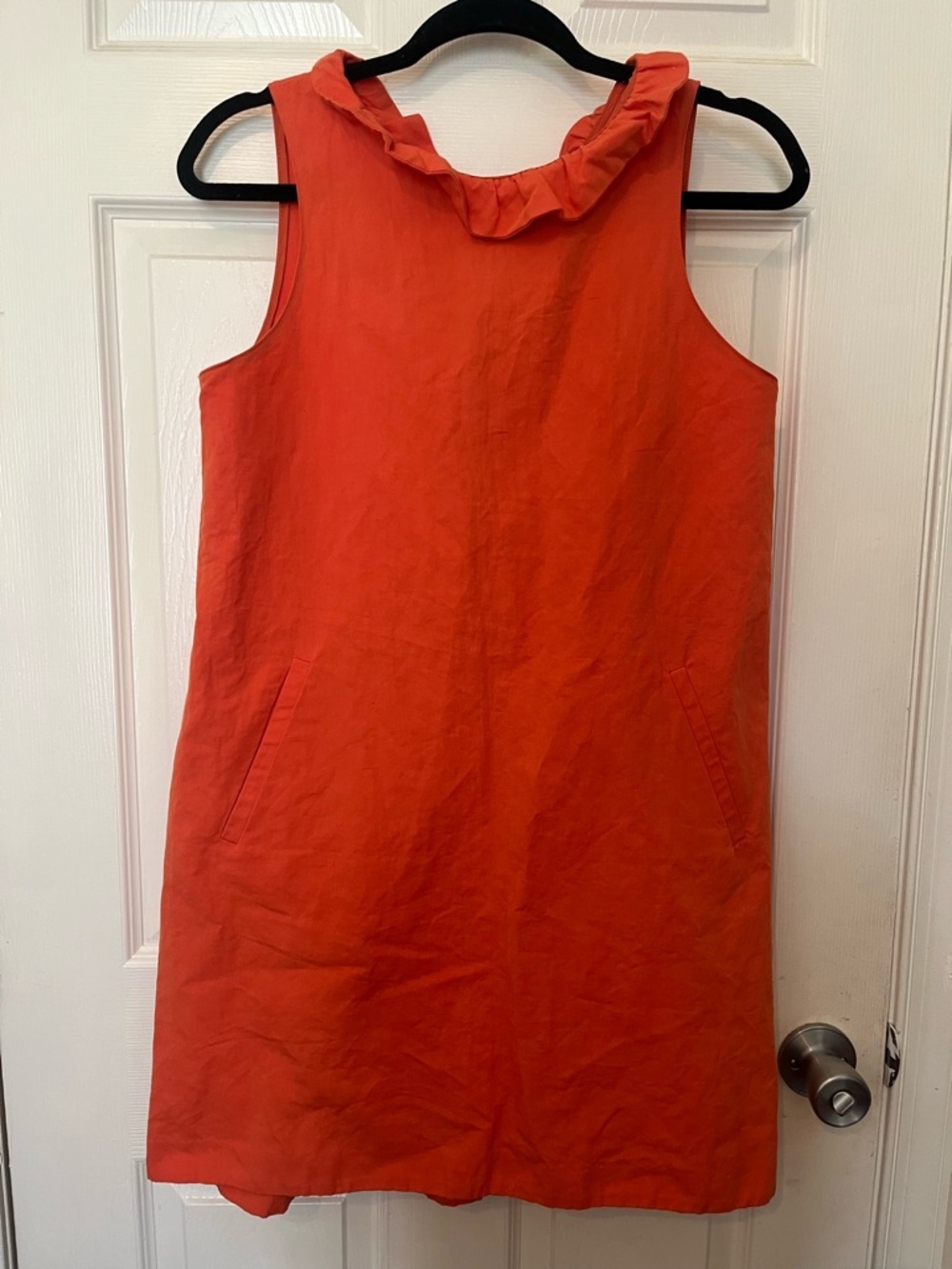 Tyler Boe Small Sleeveless Shift Dress - Vibrant Orange